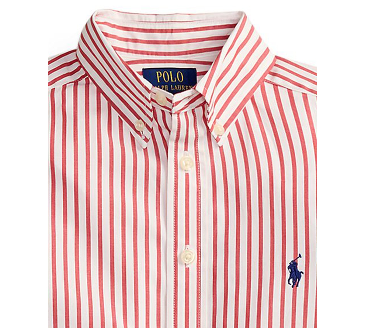 Polo Ralph Lauren Boys' 8-20 Plaid Poplin Button-Down Collar Shirt