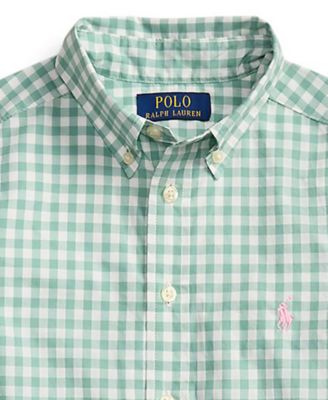 Boys' 8-20 Plaid Poplin Long-Sleeve Shirt