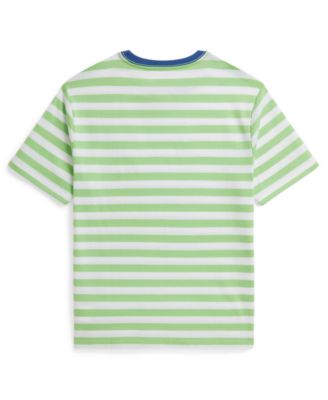 Boys' 8-20 Striped Cotton Jersey Pocket Tee