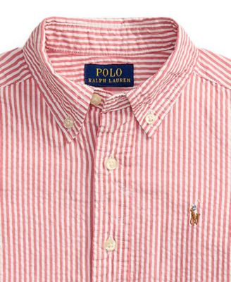 Boys' 2-7 Striped Short-Sleeve Shirt