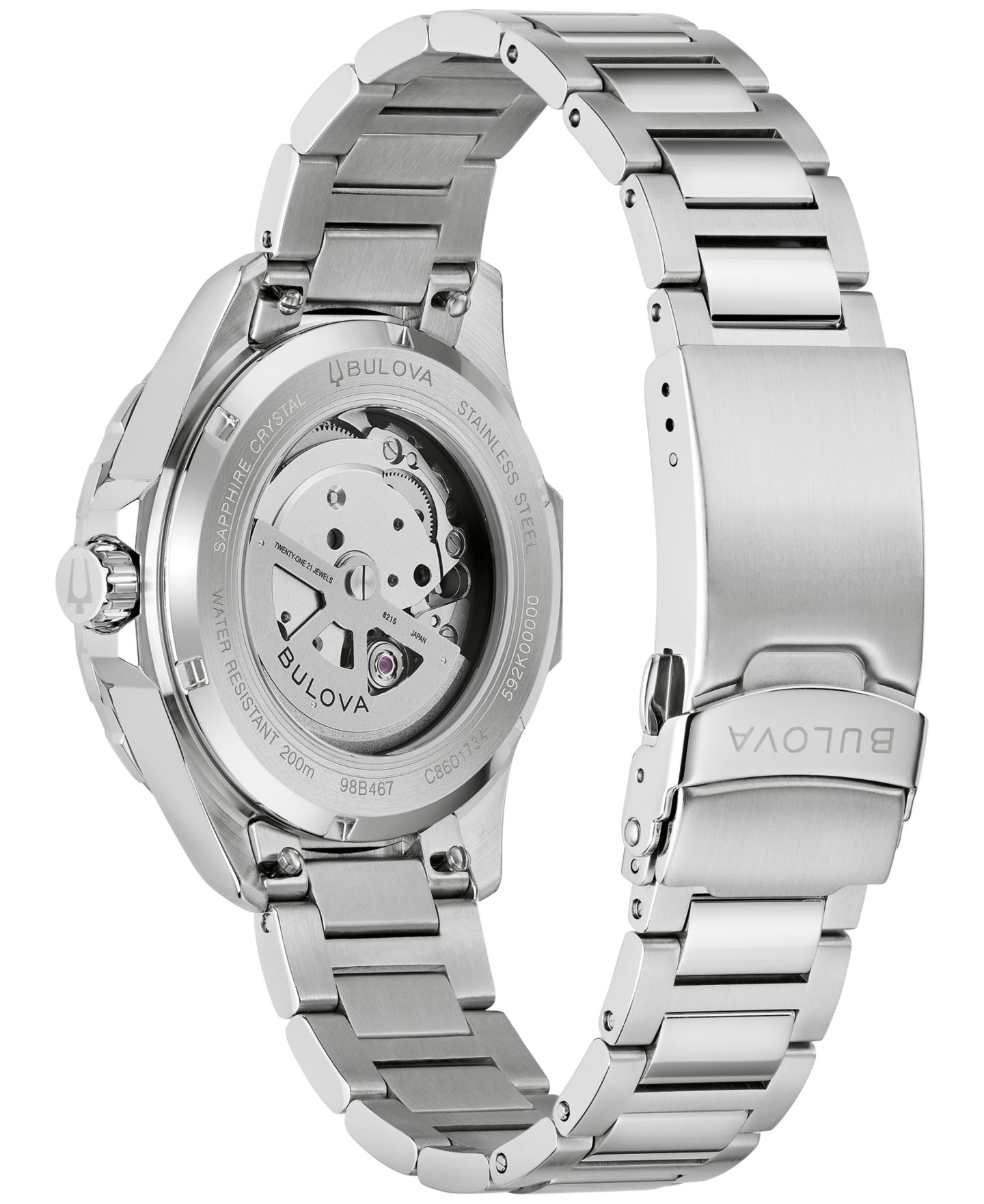 Мужские часы Bulova Marine Star Series B Automatic Two-Tone Stainless Steel Bracelet Watch 45mm — фото 3