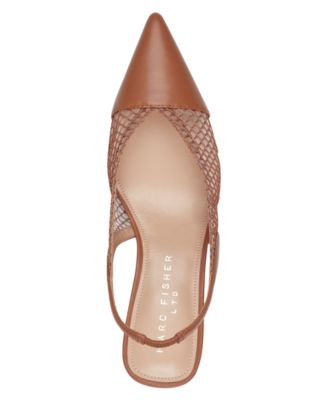 Women's Gipsi Mesh Slingback Kitten Heel Pumps