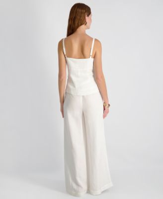 Women's Cooper Linen Tailored V-Neck Cami Top