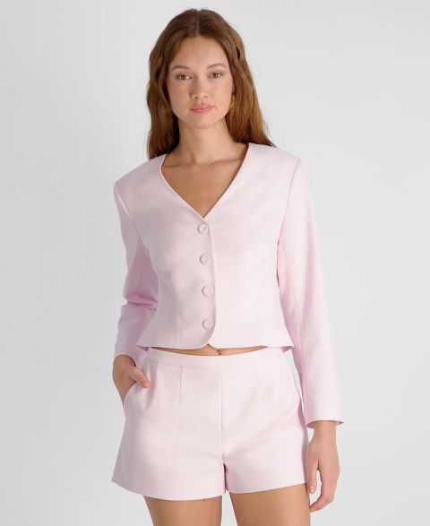 Женские шорты French Connection Halsey Twill Tailored Mini, цвет: Розовый