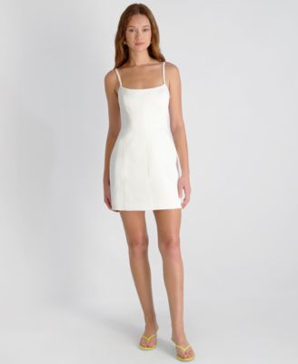 Women's York Satin Scoop Neck Mini Dress