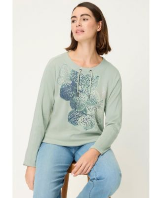 Women's Placement Print Jersey Top