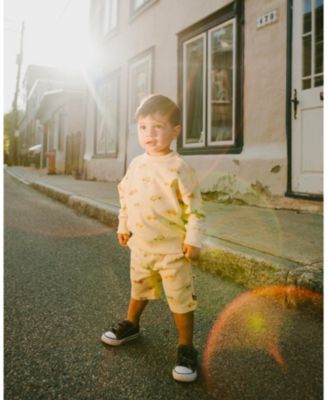 Big Boys French Terry Shorts Beige Jeep Print