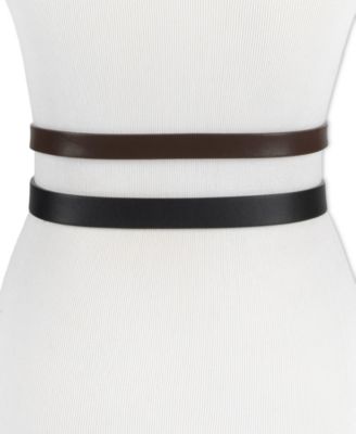 2-Pc. Skinny Belt Set