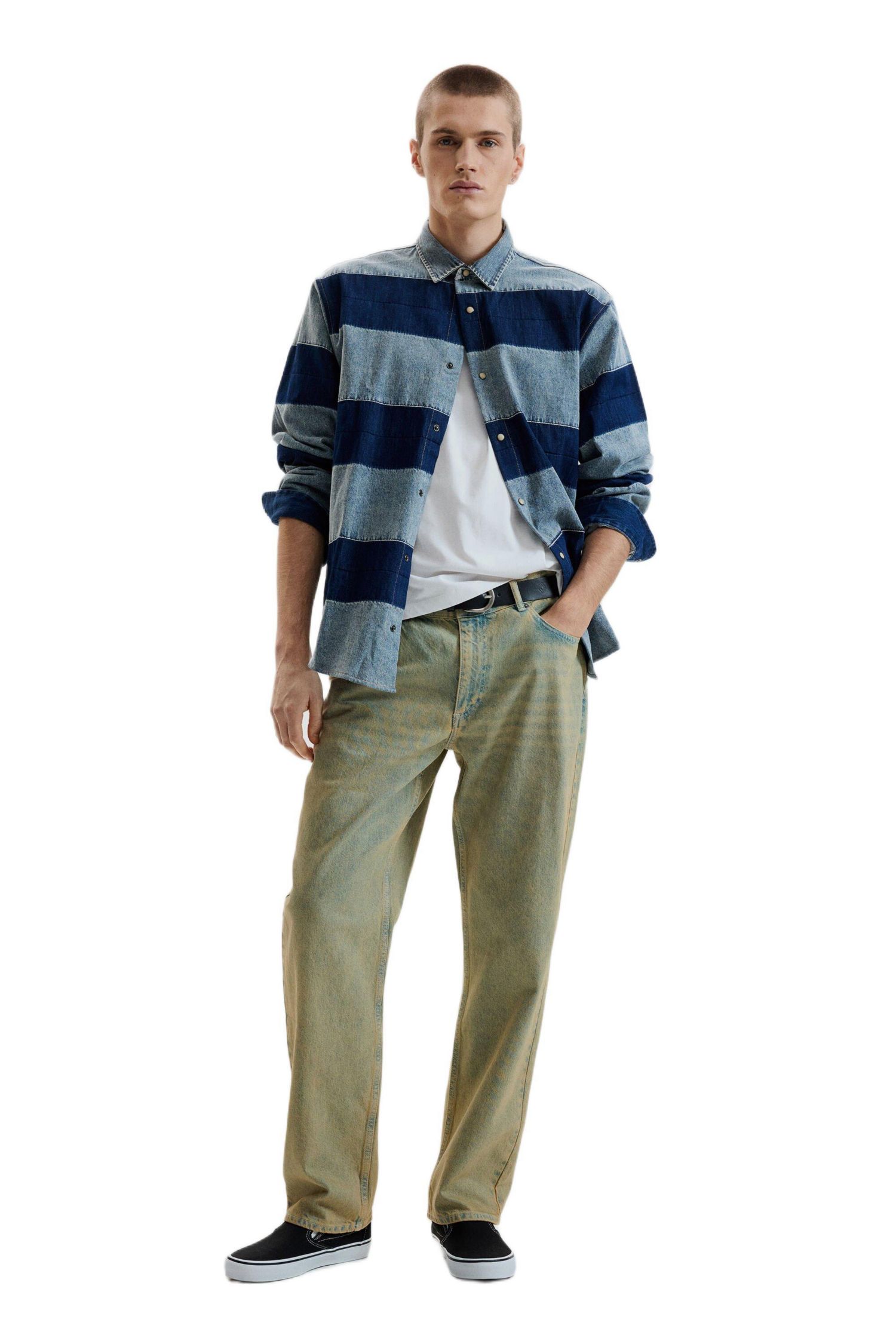 Men's Striped denim shirt
