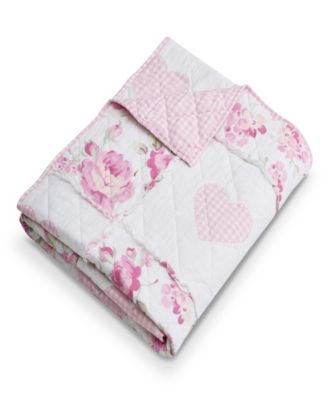 Veronica's Hearts Shabby Chic Ruffled Throw, 50" x 60"