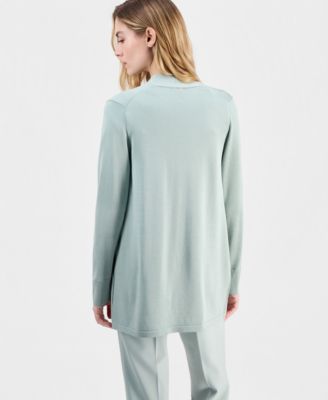 Women's Open-Front Rib Pocket Cardigan