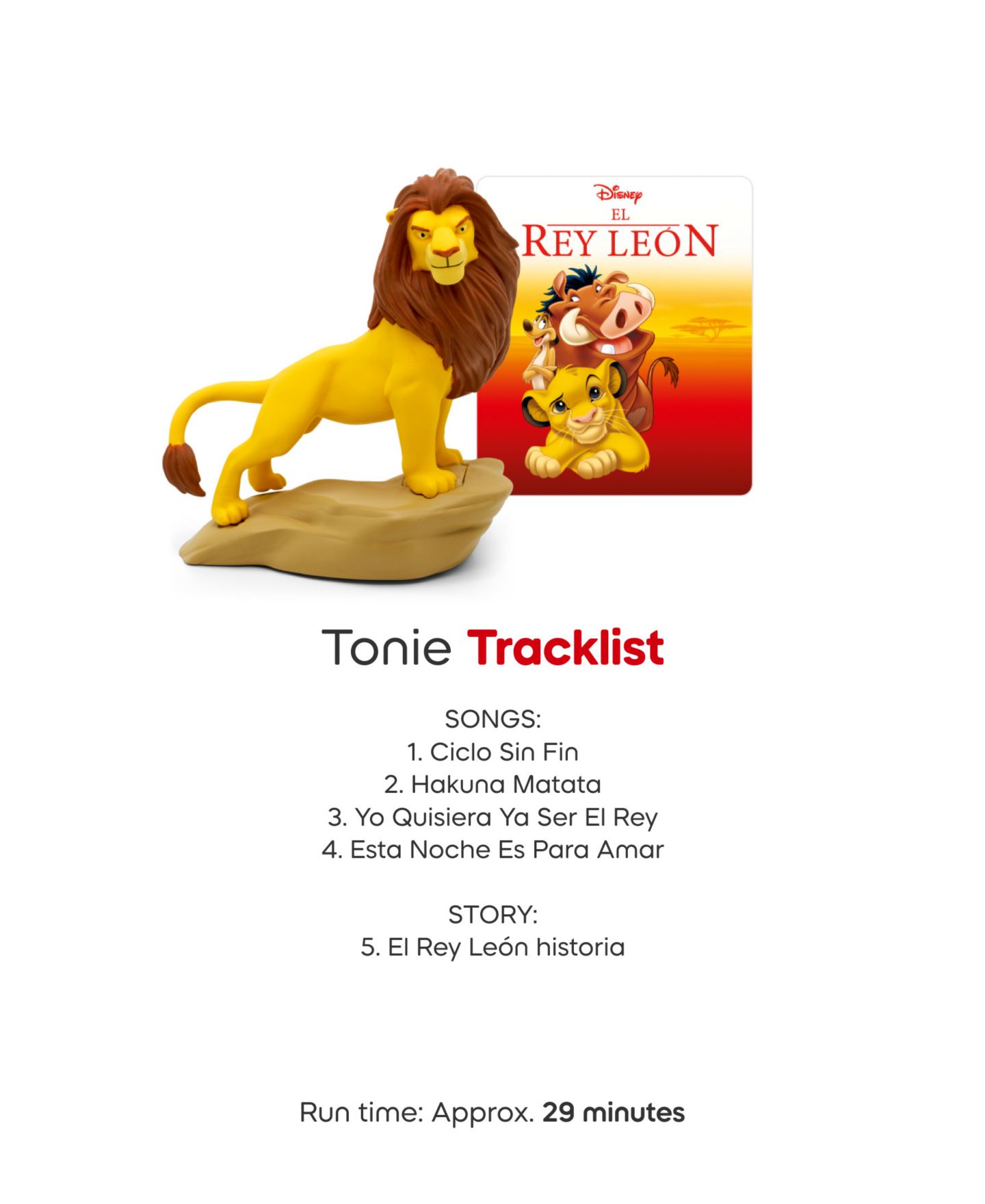 Детские фигурки Tonies Disney The Lion King and Toy Story Figurine, 2-Pack, Ages 3+ — фото 4