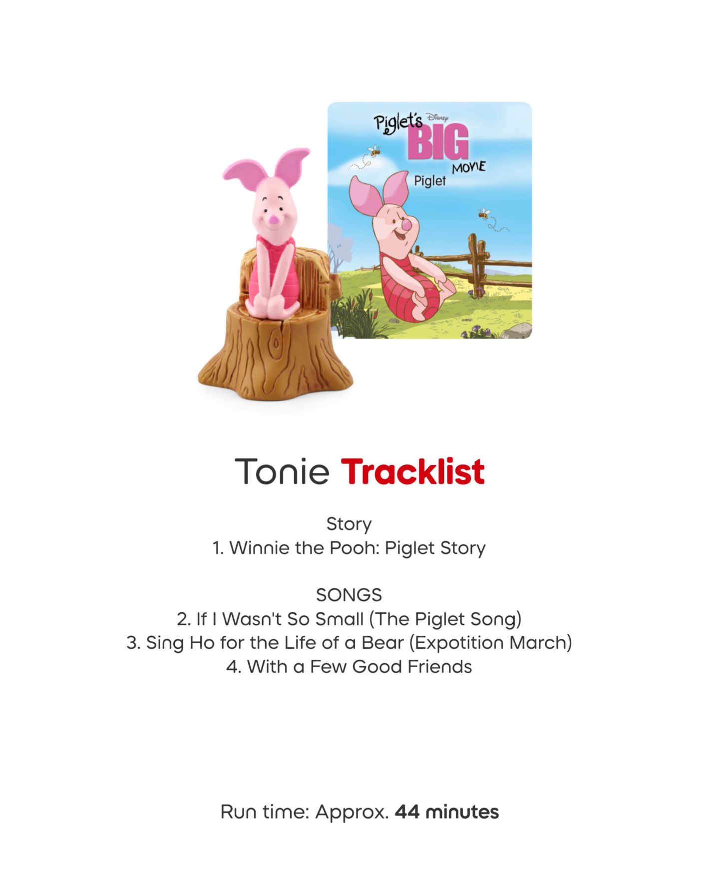 Детские фигурки Tonies Winnie the Pooh 4-Pack Audio Figurine Toys — фото 10
