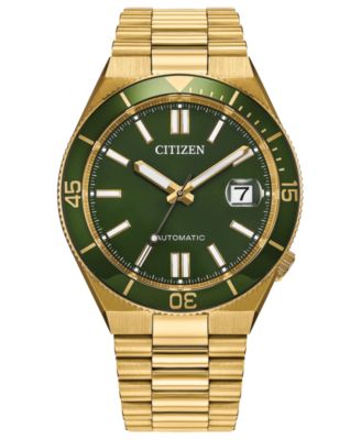 Men's Tsuyosa Shore Gold-Tone Stainless Steel Bracelet Watch, 40mm