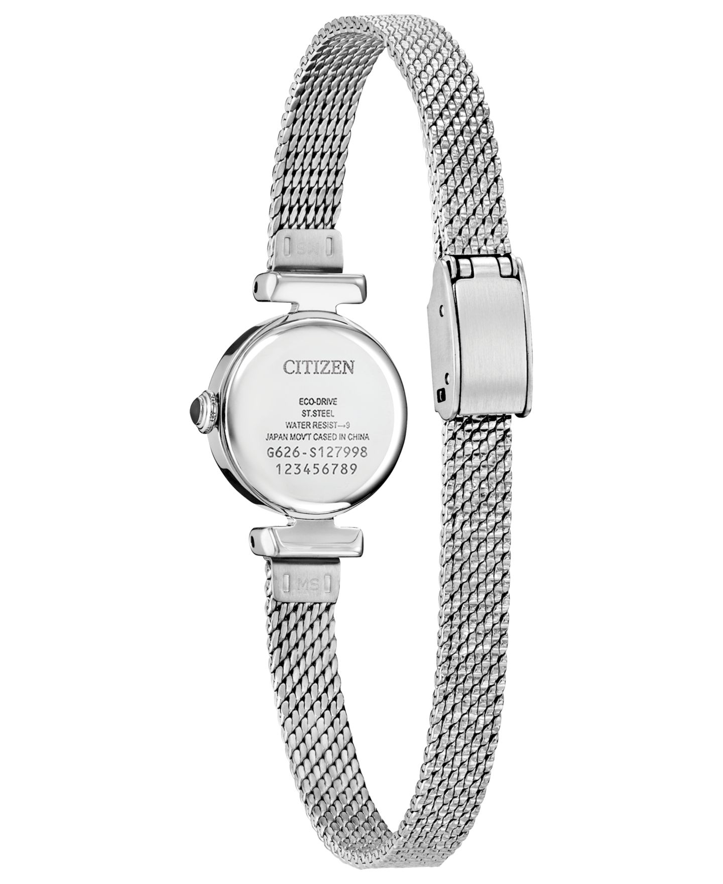 Женские часы Citizen Fio Silver-Tone Stainless Steel Bracelet Watch, 18.4mm — фото 3
