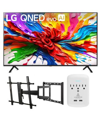 65QNED92AUA 65 Inch 4K QNED Mini LED AI Smart TV with Large/Extra Large Full Motion Mount and 3-OUTLET-SURGE (2025)