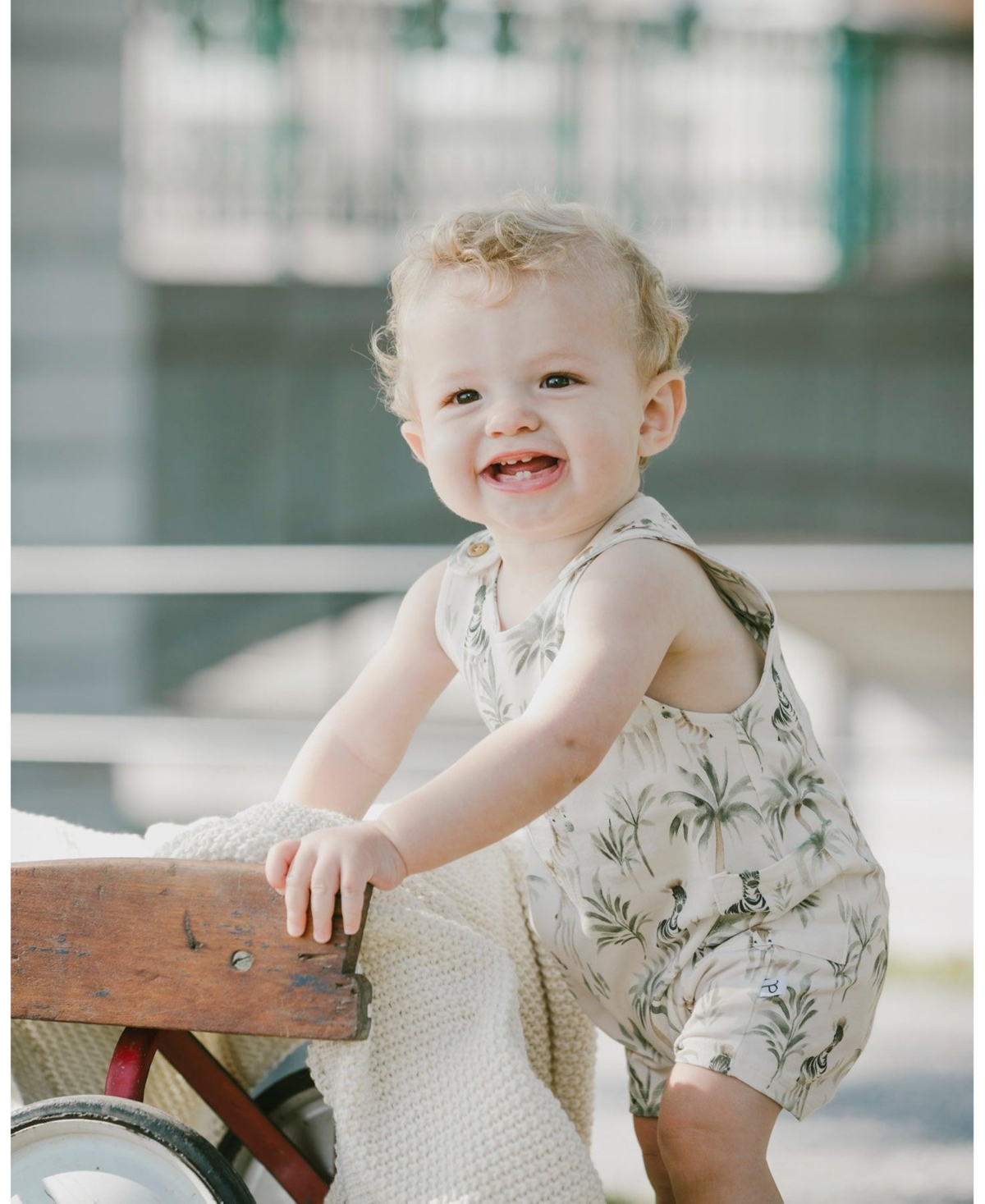 Deux par Baby Boys Cotton Jersey Romper