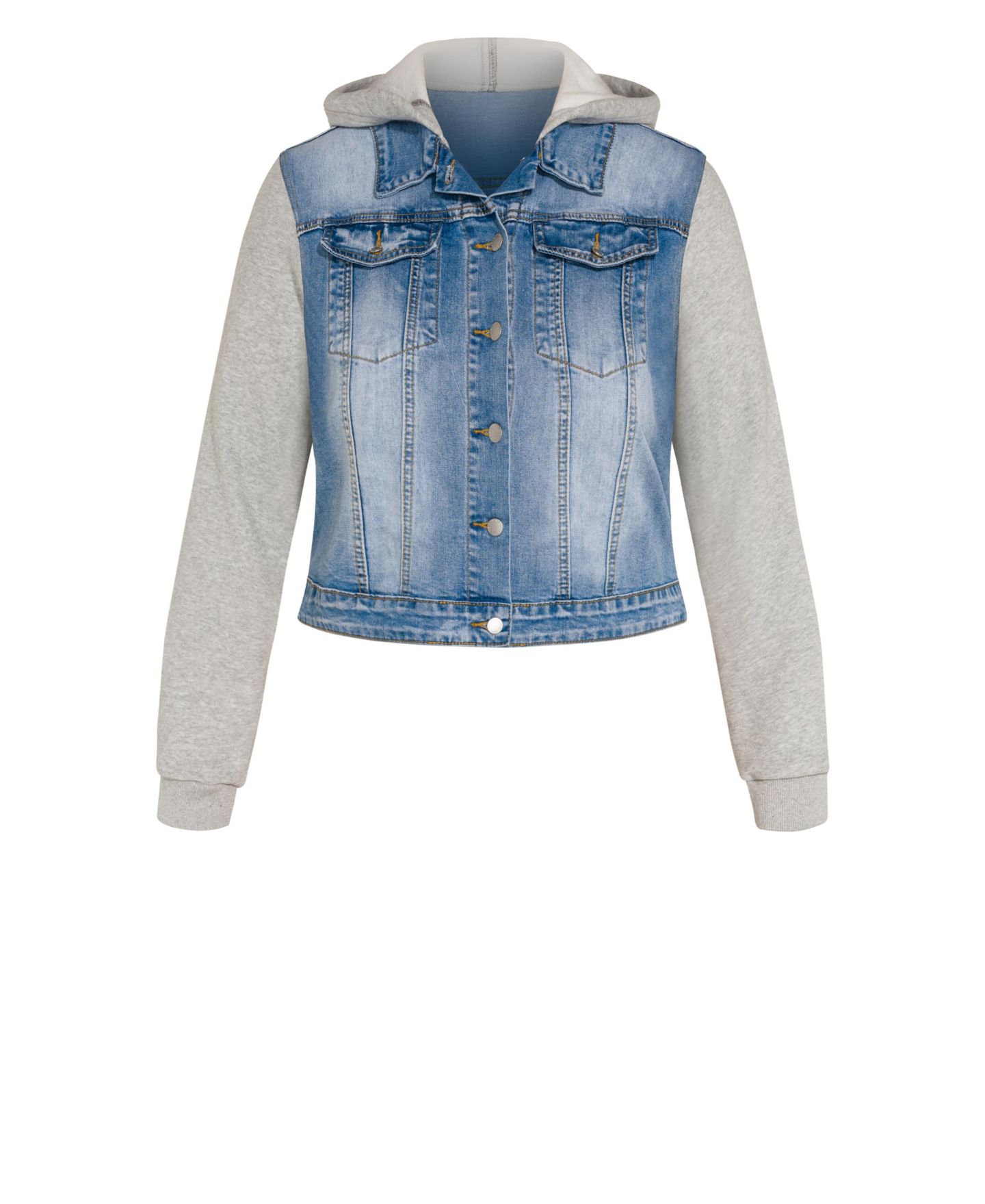 Женская куртка CITY CHIC Denim Street, цвет: Светлая варка — фото 4
