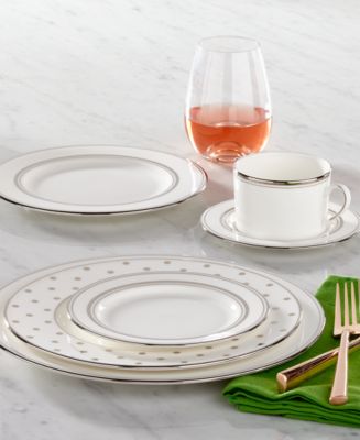 SET OF 2 Kate orders Spade New York Library Lane Platinum™ 5-Piece Place Setting