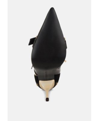 Women's  Medira Pointed Toe Embellished Stiletto Boots