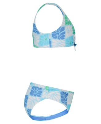 Girls' 8-16 Floral V-Neck Top & Bottoms Bikini, 2-Piece Set