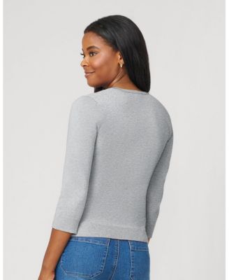 Women's Textured Heart Knit Cardigan