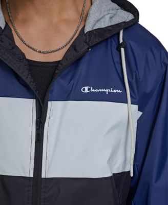 Men's Retro Hooded Rain Jacket