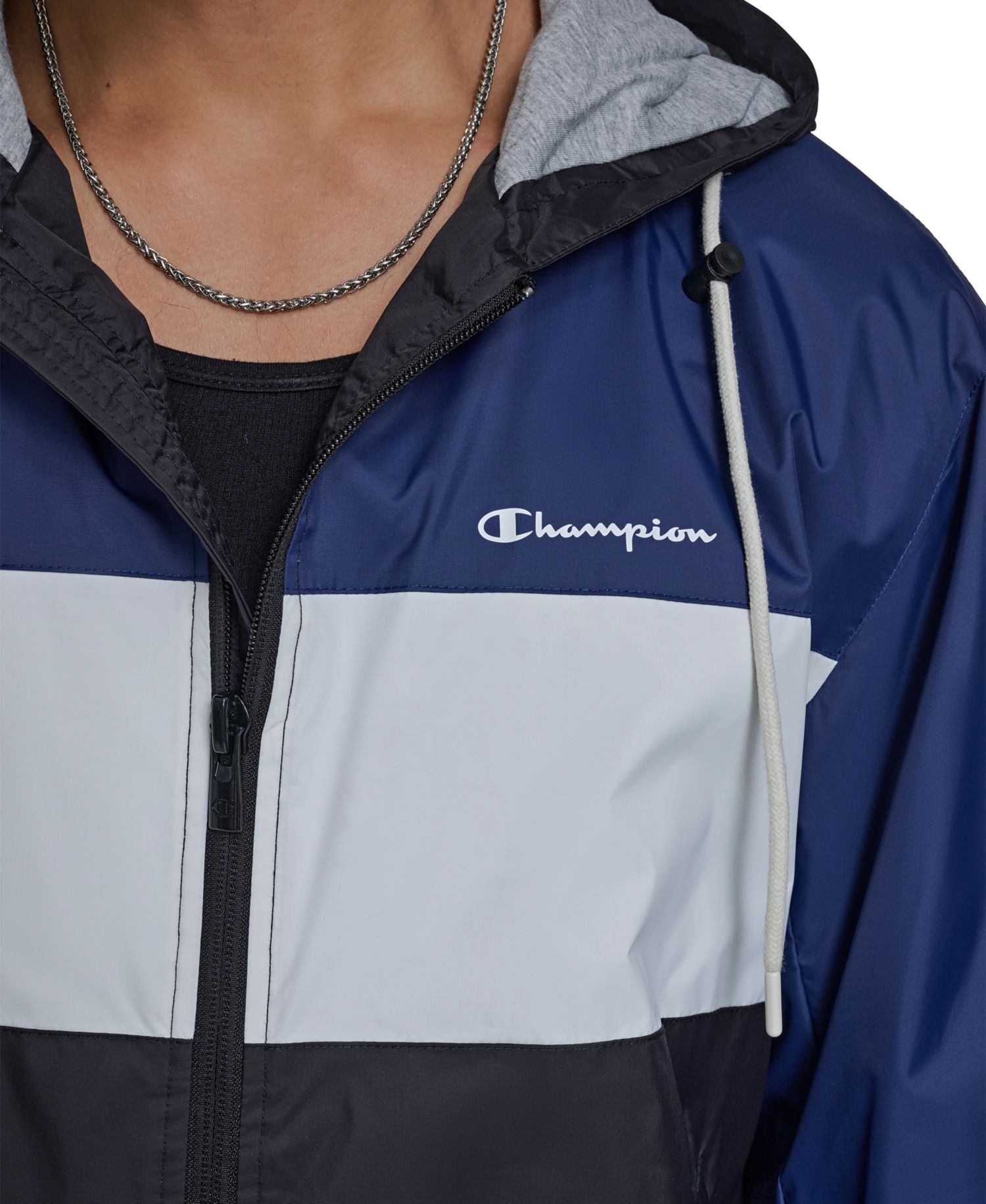 Men's Retro Hooded Rain Jacket