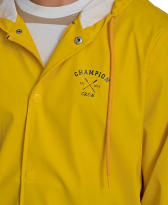 Men's Rubberized Hooded Rain Jacket