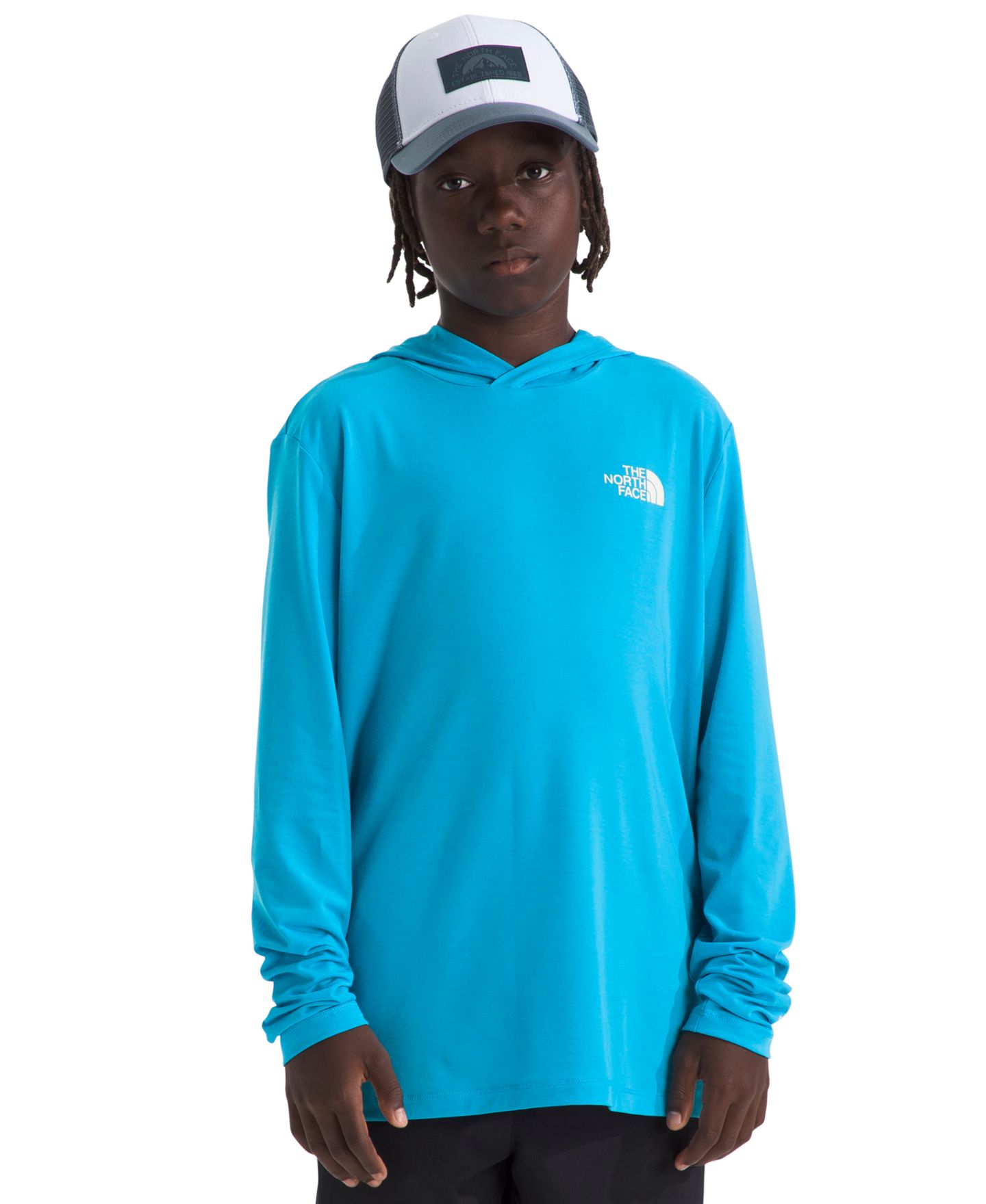 Детское худи The North Face Teen Adventure Escape The City Long-Sleeve, цвет: Синий — фото 2