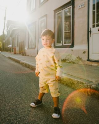Toddler Boys French Terry Shorts Beige Jeep Print - Toddler|Child