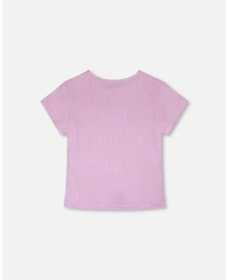 Toddler Girls Crinkle Jersey T-Shirt Lilac