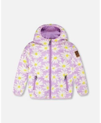 Toddler Girls Quilted Mid-Season Jacket Daisy Print - Toddler|Child