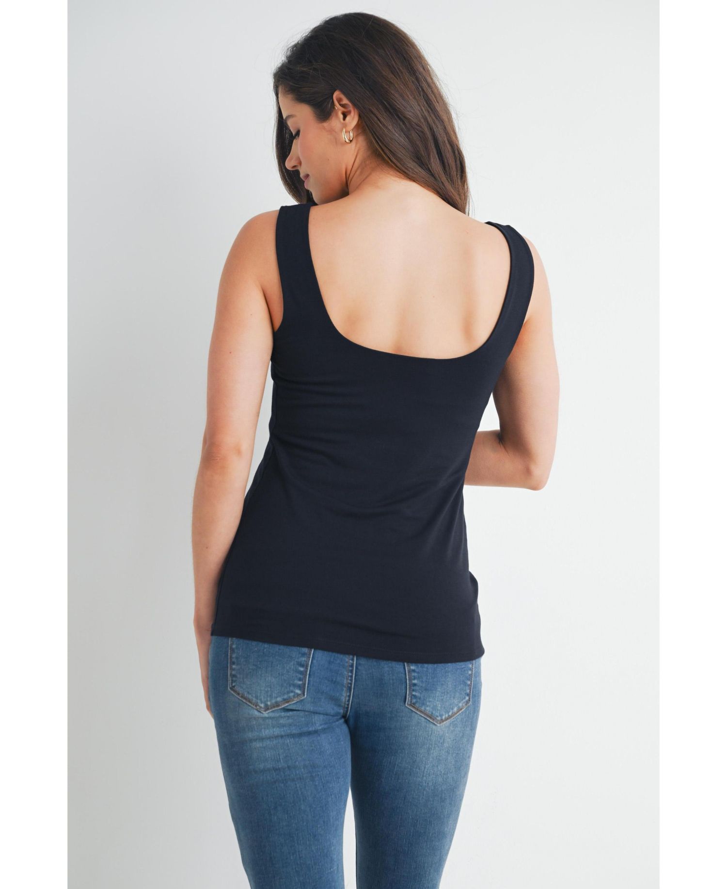 Maternity Sweetheart Neckline Tank Top
