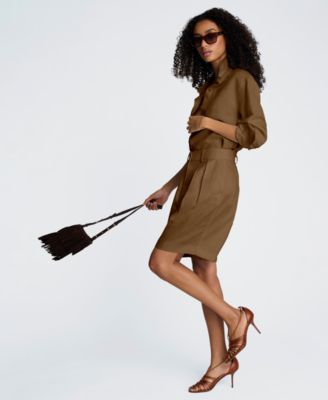 Women's Long-Sleeve Button-Front Top