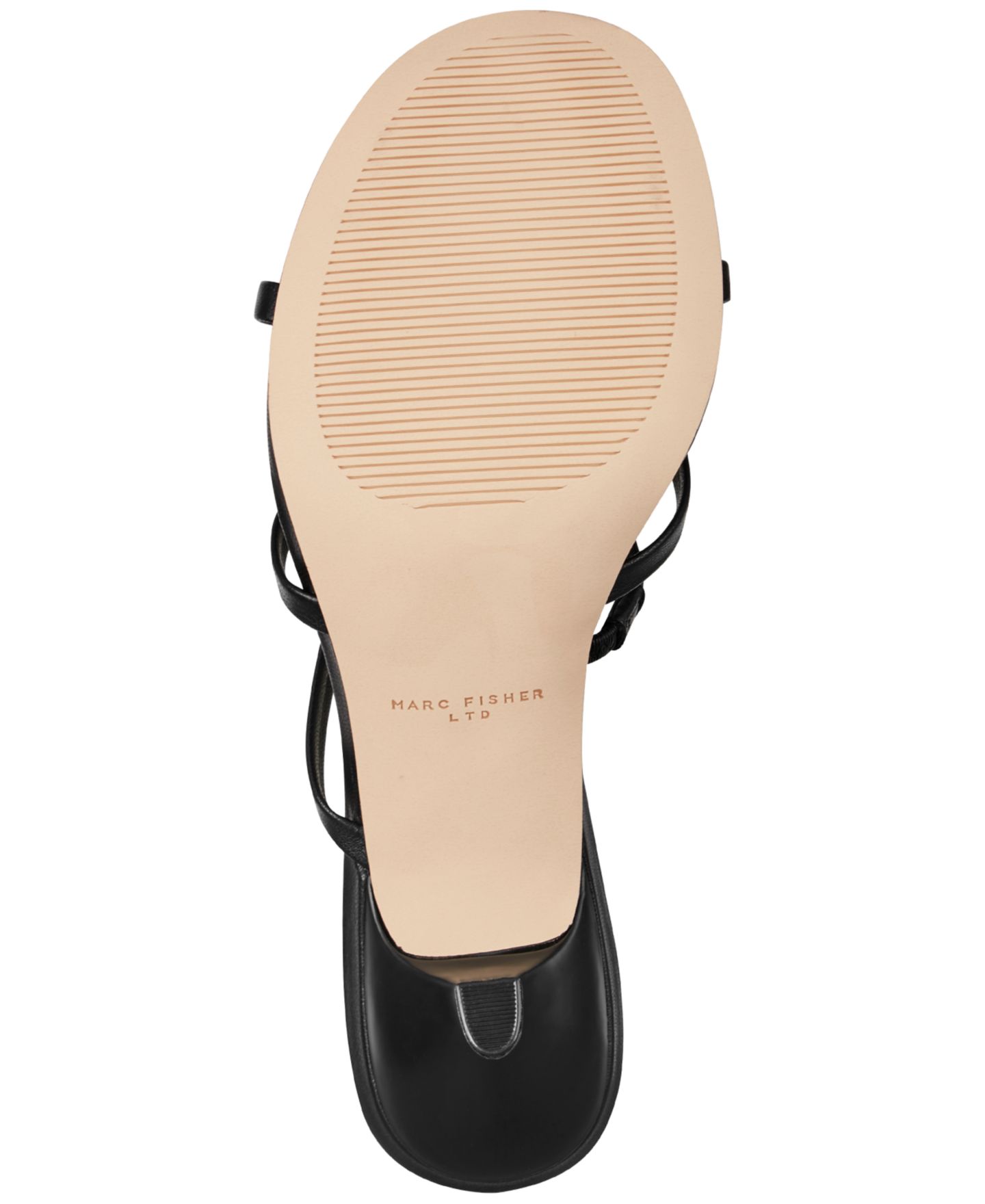 Женские сандалии Marc Fisher LTD Natesa Ornamented Strappy Leather Dress Sandals, цвет: Чёрный кожаный — фото 5