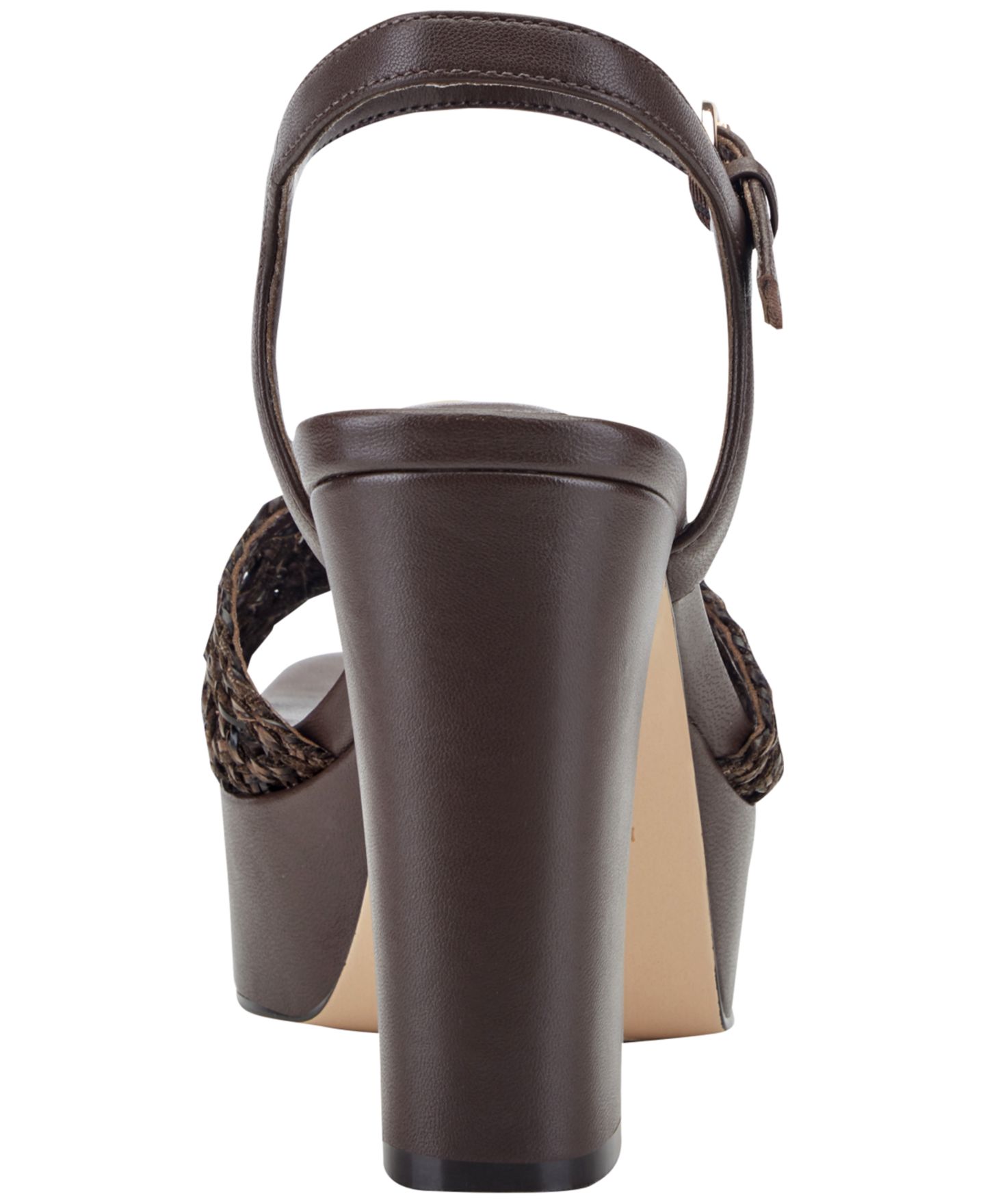 Женские сандалии Marc Fisher LTD Cabell Ornamented Block Heel Platform, цвет: Тёмный коричневый — фото 3