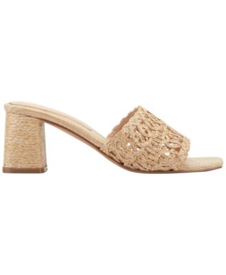 Women's Follie Woven Slip-On Block Heel Dress Sandals