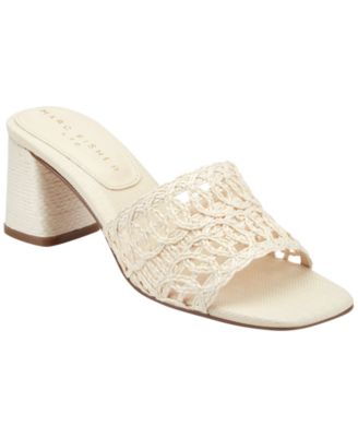 Women's Follie Woven Slip-On Block Heel Dress Sandals