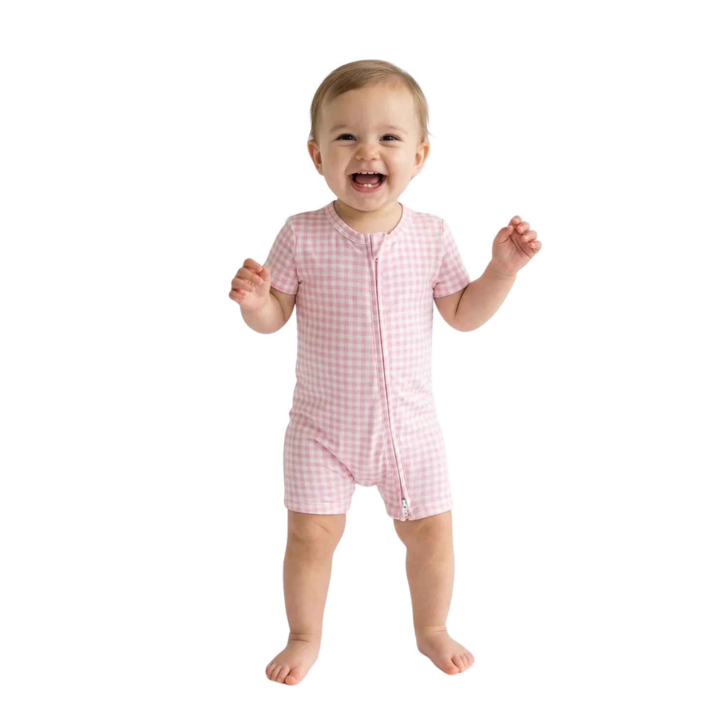 Baby Girls Sugar Gingham Bamboo Sleeper