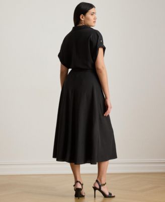 Plus Size Collared Neck Dress