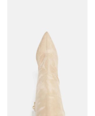 Womens Tilera Stretch Over The Knee Stiletto Boots