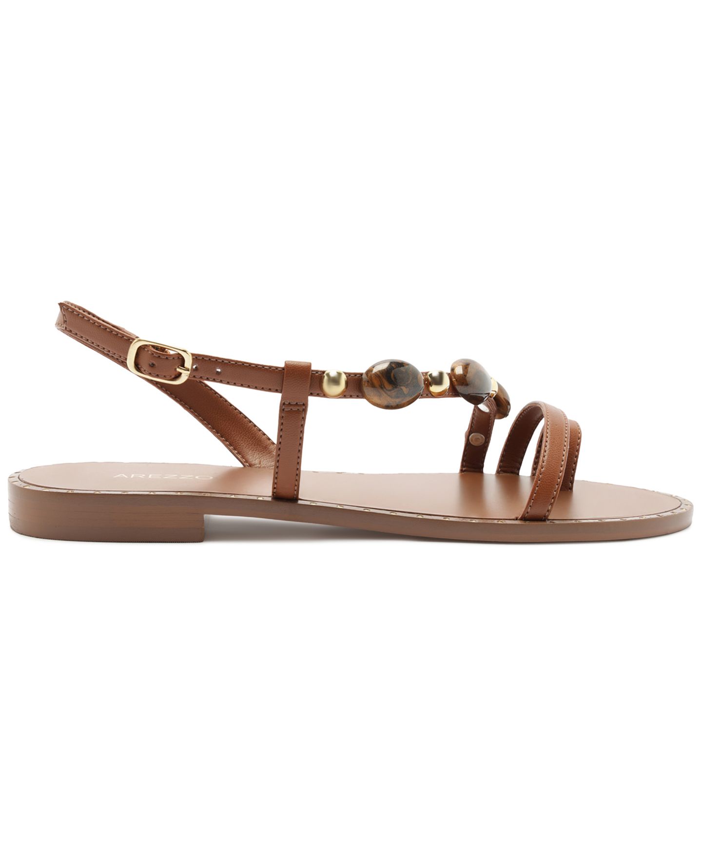 Женские сандалии Arezzo Diana Flat Sandal, цвет: Натуральный — фото 2