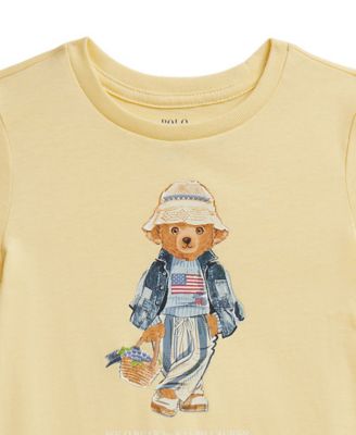Girls' 2T-6X Polo Bear Crewneck Jersey Dress