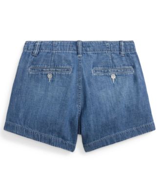 Girls' 7-16 Zip Fly Denim Shorts