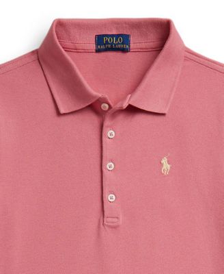 Girls' 7-16 Stretch Mesh Polo Collar Dress