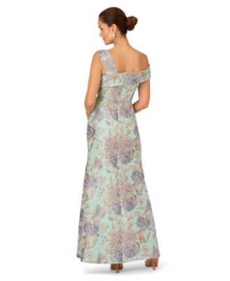 Petite Floral Jacquard Maxi Dress