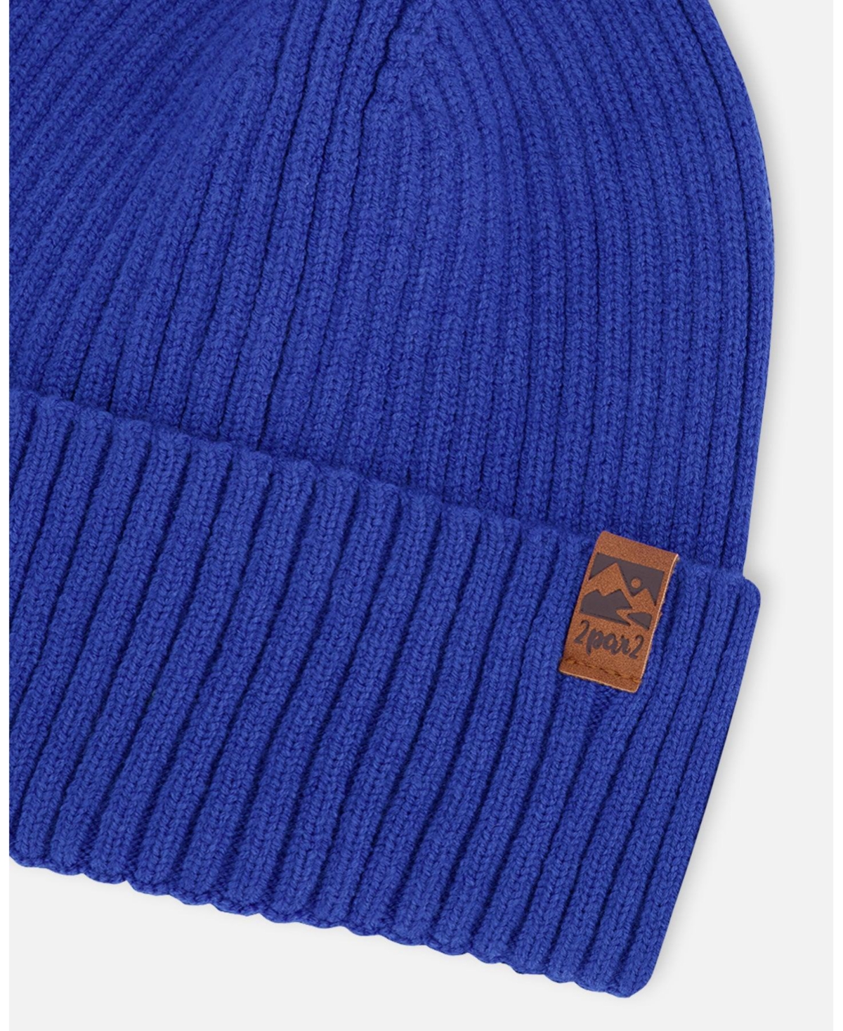 Deux par Boy Knit Hat Royal Blue - Toddler Child