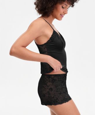 I.N.C International Concepts Women's Lace Back Tank & Shorts Set