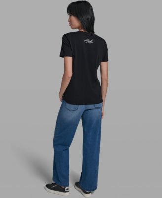 Women's Crew Neck Sunglasses T-Shirt